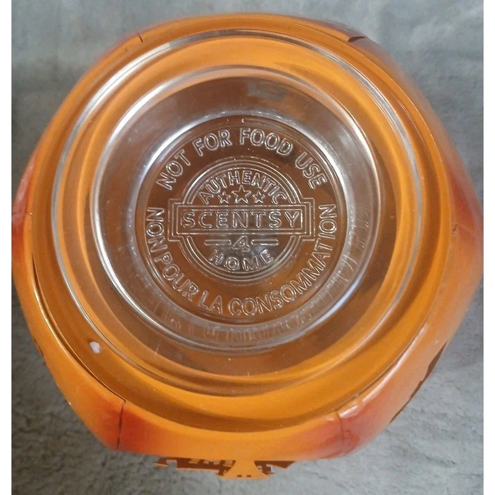 Scentsy‎ Pumpkin Warmer Carved Metal Haunted House Bats Halloween Paranormal